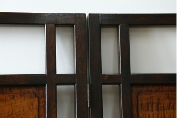 和製ヴィンテージ　松本民芸家具　上品な佇まいのB型衝立　定価約86万円　(R-084892)