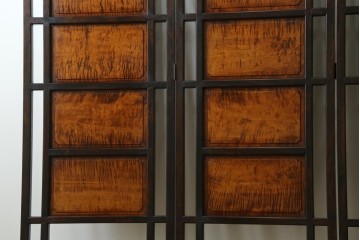 和製ヴィンテージ　松本民芸家具　上品な佇まいのB型衝立　定価約86万円　(R-084892)
