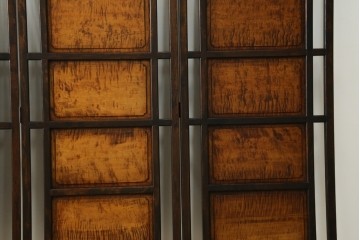 和製ヴィンテージ　松本民芸家具　上品な佇まいのB型衝立　定価約86万円　(R-084892)
