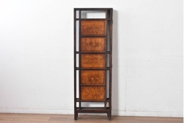 和製ヴィンテージ　松本民芸家具　上品な佇まいのB型衝立　定価約86万円相当　(R-084892)