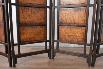 和製ヴィンテージ　松本民芸家具　上品な佇まいのB型衝立　定価約86万円相当　(R-084892)