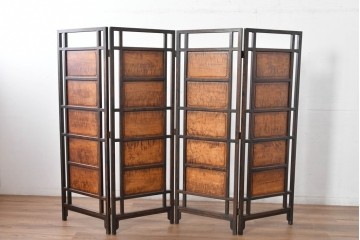 和製ヴィンテージ　松本民芸家具　上品な佇まいのB型衝立　定価約86万円相当　(R-084892)