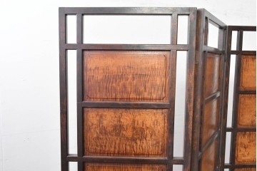 和製ヴィンテージ　松本民芸家具　上品な佇まいのB型衝立　定価約86万円相当　(R-084892)