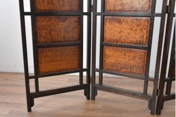 和製ヴィンテージ　松本民芸家具　上品な佇まいのB型衝立　定価約86万円相当　(R-084892)