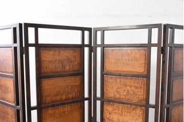 和製ヴィンテージ　松本民芸家具　上品な佇まいのB型衝立　定価約86万円相当　(R-084892)