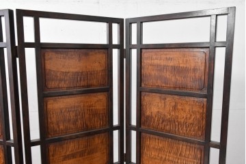 和製ヴィンテージ　松本民芸家具　上品な佇まいのB型衝立　定価約86万円相当　(R-084892)