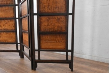 和製ヴィンテージ　松本民芸家具　上品な佇まいのB型衝立　定価約86万円相当　(R-084892)