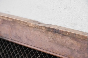 ヴィンテージ建具　昭和後期　竹と梅・菊文様の彫刻をあしらった特大欄間　(R-084894)