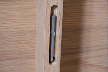 中古　arflex(アルフレックス)　CREDO(クレド)　E10　ホワイトオーク材　シンプルながら美しいフォルムのダイニングテーブル　(R-084895)