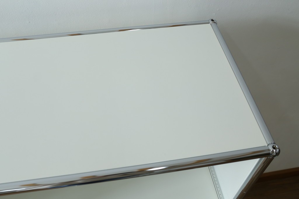 中古　美品　スイス　USMハラー(USM Haller)　ドロップダウンドア×2　サイドボード　定価約36万円　(R-084896)