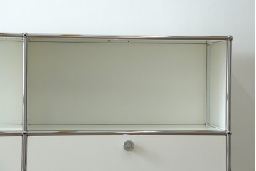 中古　美品　スイス　USMハラー(USM Haller)　ドロップダウンドア×2　サイドボード　定価約36万円　(R-084896)