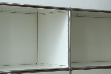 中古　美品　スイス　USMハラー(USM Haller)　ドロップダウンドア×2　サイドボード　定価約36万円　(R-084896)