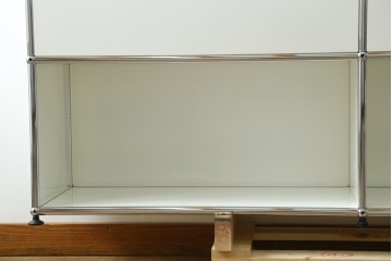 中古　美品　スイス　USMハラー(USM Haller)　ドロップダウンドア×2　サイドボード　定価約36万円　(R-084896)