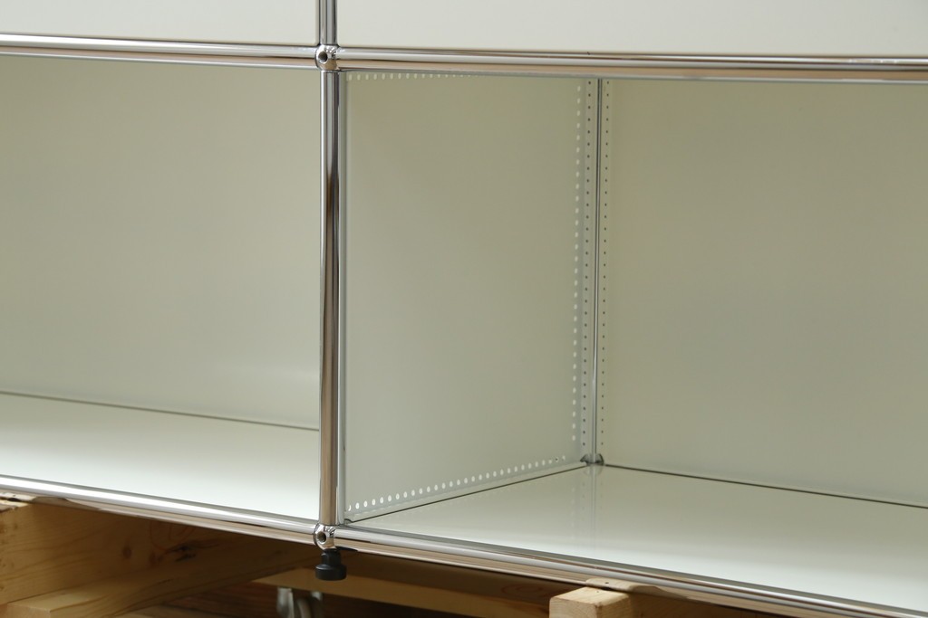 中古　美品　スイス　USMハラー(USM Haller)　ドロップダウンドア×2　サイドボード　定価約36万円　(R-084896)