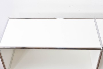 中古　美品　スイス　USMハラー(USM Haller)　ホームオフィスにもおすすめなスッキリとしたデザインのサイドキャビネット　定価約36万円相当　(R-084896)