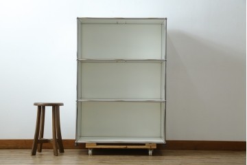 中古　美品　スイス　USMハラー(USM Haller)　3段シェルフ　定価約16万6千円　(R-084897)