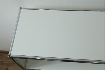 中古　美品　スイス　USMハラー(USM Haller)　3段シェルフ　定価約16万6千円　(R-084897)