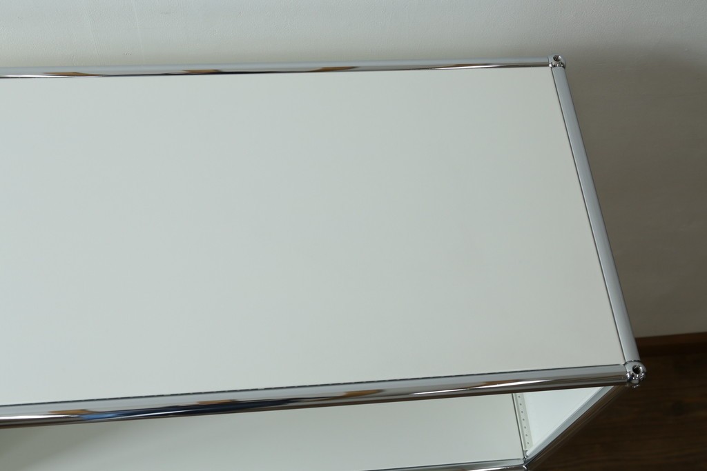 中古　美品　スイス　USMハラー(USM Haller)　3段シェルフ　定価約16万6千円　(R-084897)