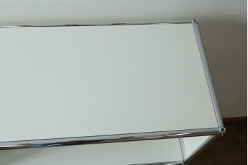 中古　美品　スイス　USMハラー(USM Haller)　3段シェルフ　定価約16万6千円　(R-084897)