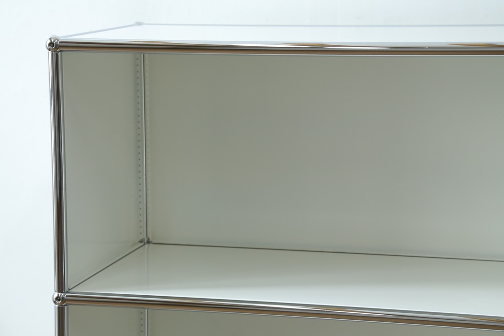 中古　美品　スイス　USMハラー(USM Haller)　3段シェルフ　定価約16万6千円　(R-084897)