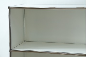 中古　美品　スイス　USMハラー(USM Haller)　3段シェルフ　定価約16万6千円　(R-084897)