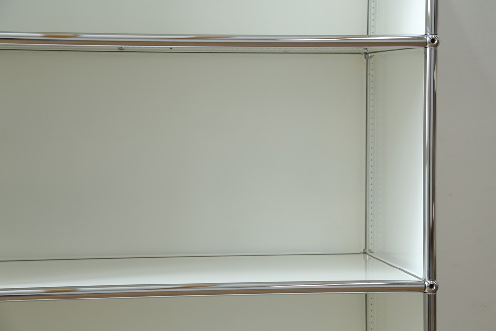 中古　美品　スイス　USMハラー(USM Haller)　3段シェルフ　定価約16万6千円　(R-084897)