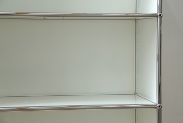 中古　美品　スイス　USMハラー(USM Haller)　3段シェルフ　定価約16万6千円　(R-084897)