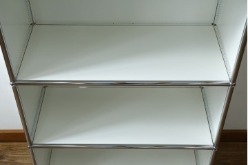 中古　美品　スイス　USMハラー(USM Haller)　3段シェルフ　定価約16万6千円　(R-084897)