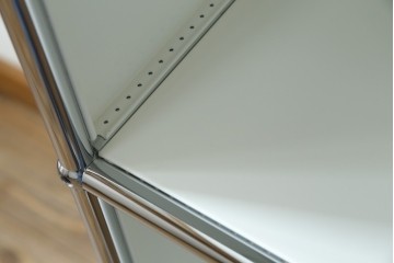 中古　美品　スイス　USMハラー(USM Haller)　3段シェルフ　定価約16万6千円　(R-084897)