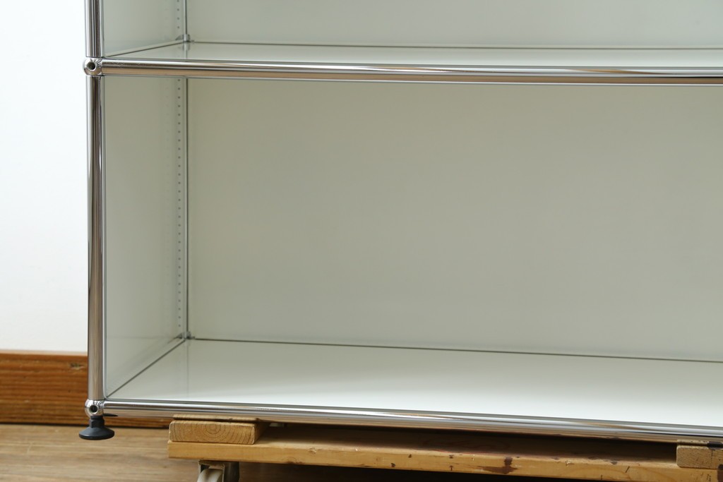 中古　美品　スイス　USMハラー(USM Haller)　3段シェルフ　定価約16万6千円　(R-084897)
