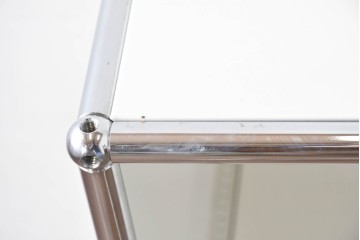 中古　美品　スイス　USMハラー(USM Haller)　ホームオフィスにもおすすめなスッキリとしたデザインのシェルフ・3段タイプ　定価約16万6千円相当　(R-084897)