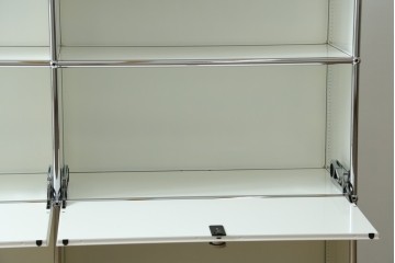 中古　美品　スイス　USMハラー(USM Haller)　ドロップダウンドア×2　サイドボード　定価約36万円　(R-084898)