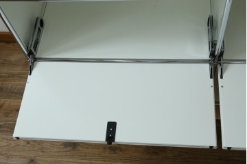 中古　美品　スイス　USMハラー(USM Haller)　ドロップダウンドア×2　サイドボード　定価約36万円　(R-084898)