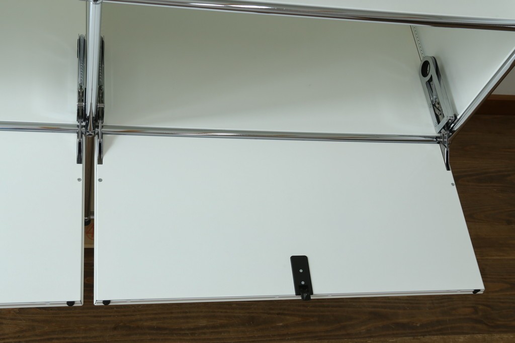 中古　美品　スイス　USMハラー(USM Haller)　ドロップダウンドア×2　サイドボード　定価約36万円　(R-084898)