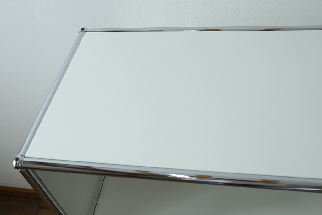 中古　美品　スイス　USMハラー(USM Haller)　ドロップダウンドア×2　サイドボード　定価約36万円　(R-084898)