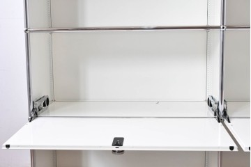 中古　美品　スイス　USMハラー(USM Haller)　ホームオフィスにもおすすめなスッキリとしたデザインのサイドキャビネット　定価約36万円相当　(R-084898)