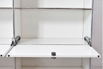 中古　美品　スイス　USMハラー(USM Haller)　ホームオフィスにもおすすめなスッキリとしたデザインのサイドキャビネット　定価約36万円相当　(R-084898)