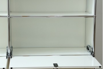 中古　美品　スイス　USMハラー(USM Haller)　ドロップダウンドア×2　サイドボード　定価約36万円　(R-084899)