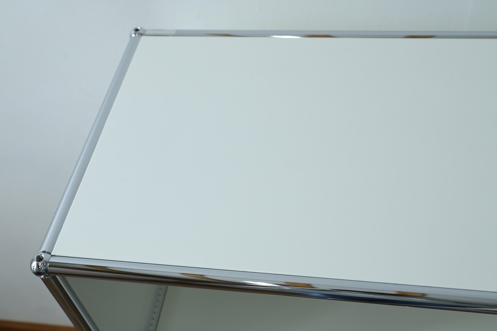 中古　美品　スイス　USMハラー(USM Haller)　ドロップダウンドア×2　サイドボード　定価約36万円　(R-084899)