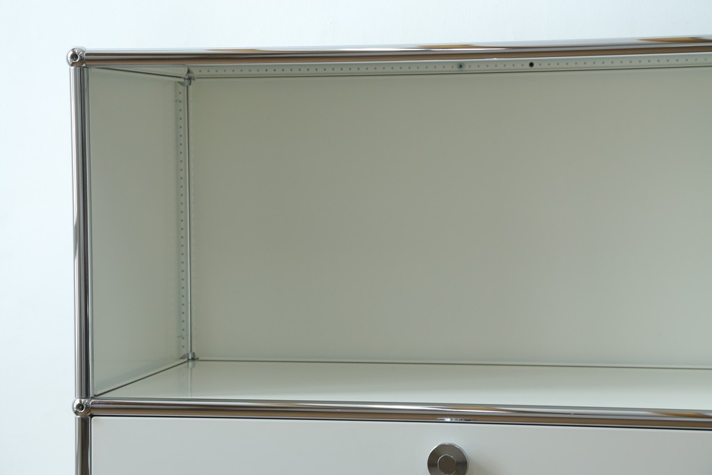 中古　美品　スイス　USMハラー(USM Haller)　ドロップダウンドア×2　サイドボード　定価約36万円　(R-084899)