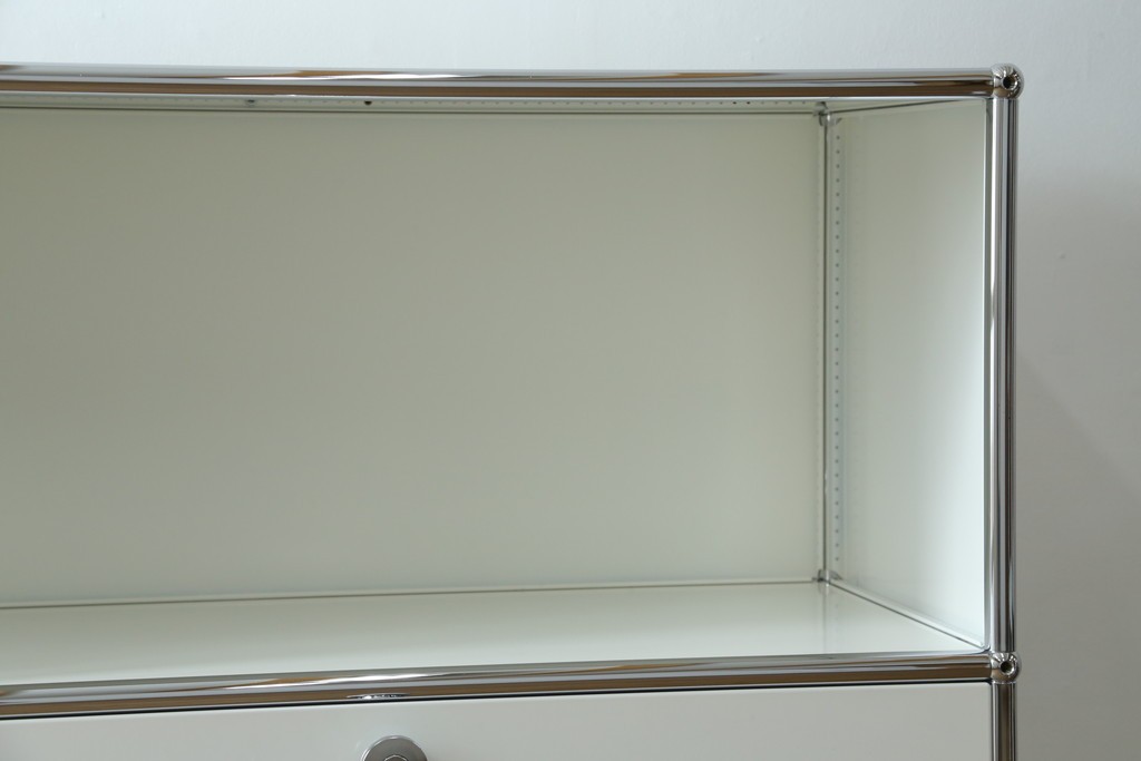 中古　美品　スイス　USMハラー(USM Haller)　ドロップダウンドア×2　サイドボード　定価約36万円　(R-084899)