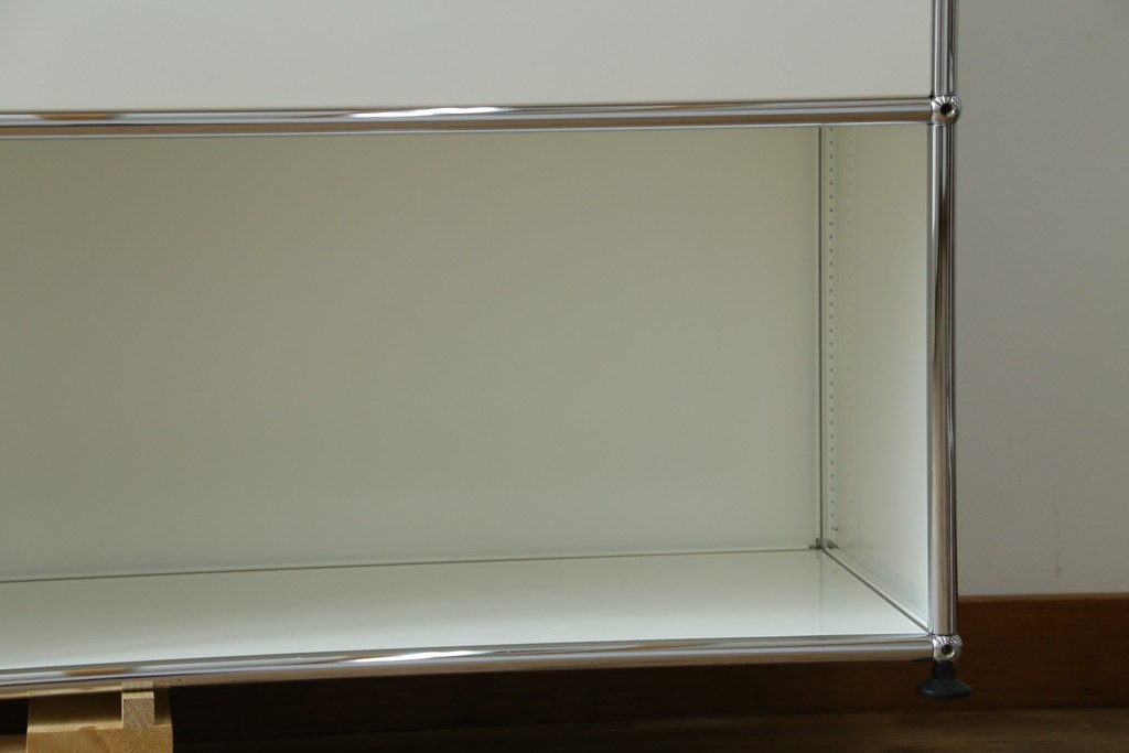 中古　美品　スイス　USMハラー(USM Haller)　ドロップダウンドア×2　サイドボード　定価約36万円　(R-084899)