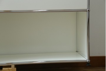 中古　美品　スイス　USMハラー(USM Haller)　ドロップダウンドア×2　サイドボード　定価約36万円　(R-084899)