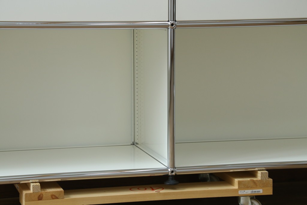 中古　美品　スイス　USMハラー(USM Haller)　ドロップダウンドア×2　サイドボード　定価約36万円　(R-084899)