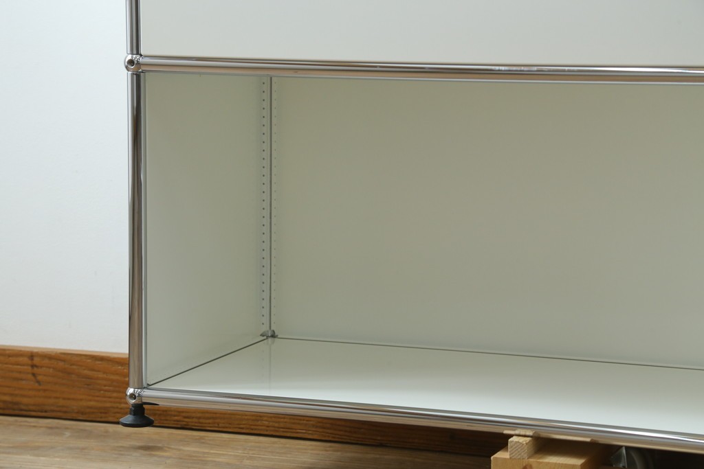 中古　美品　スイス　USMハラー(USM Haller)　ドロップダウンドア×2　サイドボード　定価約36万円　(R-084899)