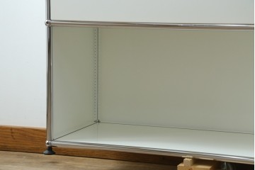 中古　美品　スイス　USMハラー(USM Haller)　ドロップダウンドア×2　サイドボード　定価約36万円　(R-084899)