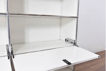 中古　美品　スイス　USMハラー(USM Haller)　ホームオフィスにもおすすめなスッキリとしたデザインのサイドキャビネット　定価約36万円相当　(R-084899)