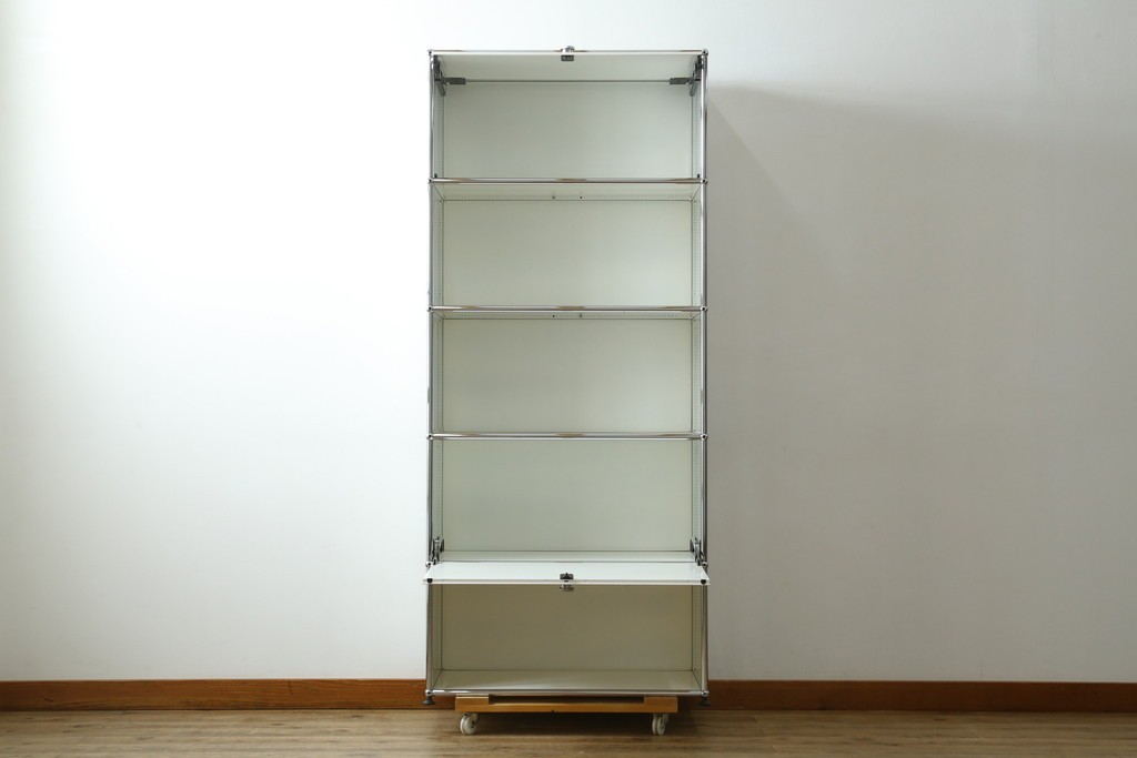 中古　美品　スイス　USMハラー(USM Haller)　ホームオフィスにもおすすめなスッキリとしたデザインのシェルフ　定価約35万5千円　(R-084900)
