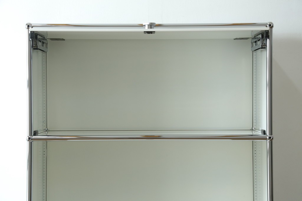 中古　美品　スイス　USMハラー(USM Haller)　ホームオフィスにもおすすめなスッキリとしたデザインのシェルフ　定価約35万5千円　(R-084900)