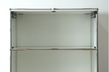 中古　美品　スイス　USMハラー(USM Haller)　ホームオフィスにもおすすめなスッキリとしたデザインのシェルフ　定価約35万5千円　(R-084900)
